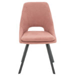 Chair Initiate bouclé fabric rotten apple-leg black - Слика 4