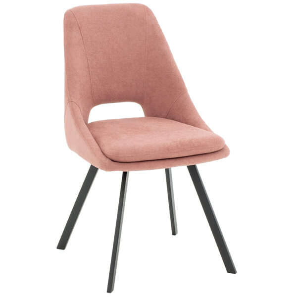 Chair Initiate bouclé fabric rotten apple-leg black