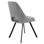 Chair Initiate fabric grey-black metal leg 48x57x85cm - Слика 2