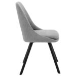 Chair Initiate fabric grey-black metal leg 48x57x85cm - Слика 3