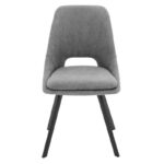 Chair Initiate fabric grey-black metal leg 48x57x85cm - Слика 4