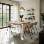 Dining table Faghan brown mdf 180x90x76cm - Слика 2