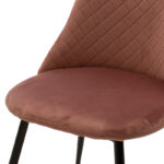 Chair Giselle velvet rotten apple leg black-golden - Слика 5
