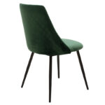 Chair Giselle velvet green-leg black - Image 2
