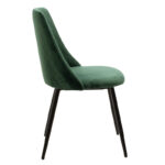Chair Giselle velvet green-leg black - Image 3