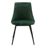 Chair Giselle velvet green-leg black - Image 4