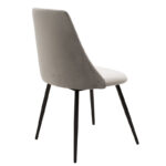 Chair Giselle velvet grey-leg black - Image 2