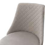 Chair Giselle velvet grey-leg black - Image 5