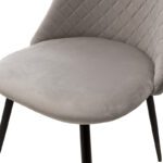 Chair Giselle velvet grey-leg black - Image 6