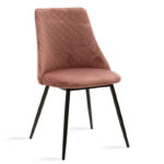 Chair Giselle velvet rotten apple-leg black