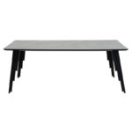 Coffee table Lifo MDF dark grey cement-black 120x60x45εκ - Слика 2