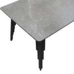 Coffee table Lifo MDF dark grey cement-black 120x60x45εκ - Слика 3
