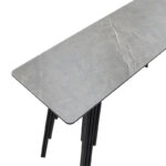Console Lifo MDF dark grey cement-black 120x40x75εκ - Image 3