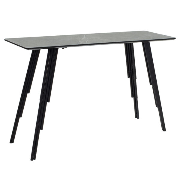 Конзола Lifo MDF темно сива цементно-црна 120x40x75ек