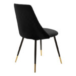 Chair Giselle black velvet leg black-golden - Image 2