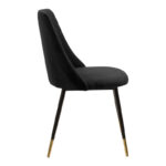 Chair Giselle black velvet leg black-golden - Image 3