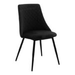 Chair Giselle black velvet-black leg