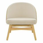 Chair Sarian beige fabric-rubberwood natural leg 69,5x71x70.5cm - Image 5