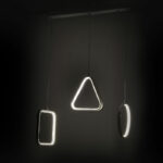 Ceiling light with 3 bulbs PWL-0990 LED 60W black 70x10x100cm - Слика 2