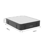 Mattress Luxury pocket spring + gel memory foam + latex double sided aloe vera 34-36cm 150x200cm - Слика 5