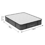 Mattress Diamond 3 zone pocket spring+ gel memory foam 25-27cm 140x200cm - Image 6