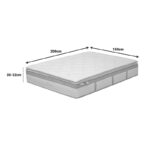 Utopia pocket spring mattress with aloe vera top layer 30-32cm 150x200cm - Image 4