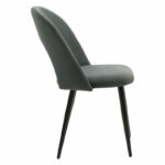 Chair Jonah velvet anthracite-black legs - Слика 3