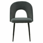 Chair Jonah velvet anthracite-black legs - Слика 4