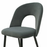 Chair Jonah velvet anthracite-black legs - Слика 5