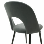 Chair Jonah velvet anthracite-black legs - Слика 6