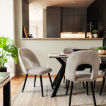 Chair Jonah velvet grey-black legs - Слика 2