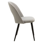 Chair Jonah velvet grey-black legs - Слика 4