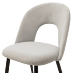 Chair Jonah velvet grey-black legs - Слика 6