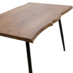 Dinning table neve MDF walnut - metal black legs 140x80x75cm - Image 4