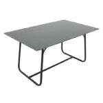 Dinning table Revello sintered stone black marble- metal black leg design 150x90x75cm - Image 5