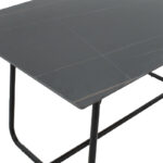 Dinning table Revello sintered stone black marble- metal black leg design 150x90x75cm - Image 6