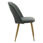 Chair Jonah velvet dark greynatural legs - Слика 3