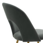 Chair Jonah velvet dark greynatural legs - Слика 6