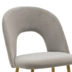 Chair Jonah velvet grey-natural legs - Слика 5