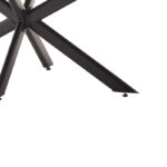 Dinning table Bethan sintered stone grey cement - metal black leg design 180x90x75cm - Image 3