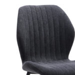 Chair Fersity dark grey fabric-black metal leg 48x56.5x85.5cm - Слика 2