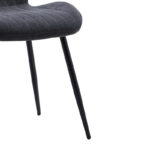 Chair Fersity dark grey fabric-black metal leg 48x56.5x85.5cm - Слика 4