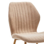 Chair Fersity beige fabric-natural metal leg 48x56.5x85.5xm (Копирај) - Слика 2