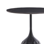 Coffee table Kousien Inart black sintered stone D50x60cm - Слика 2