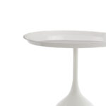 Coffee table Agrile Inart white metal D50x60cm - Image 2