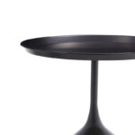 Coffee table Agrile Inart black metal D50x60cm - Слика 2
