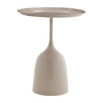 Coffee table Agrile Inart cream metal D50x60cm