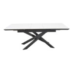Table Ragemi  sintered stone-grey mdf-black metal 160-200x90x75cm - Слика 4