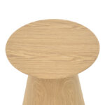 Coffee table Kayano natural color mdf D45x50cm - Image 3