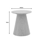 Coffee table Kayano walnut mdf D45x50cm - Image 5